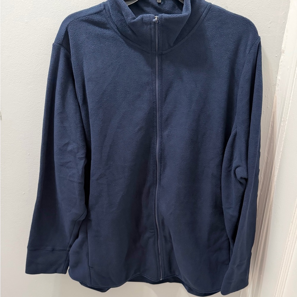 NWT Old Navy Women’s Navy Full-Zip Fleece Jacket - Classic Comfort